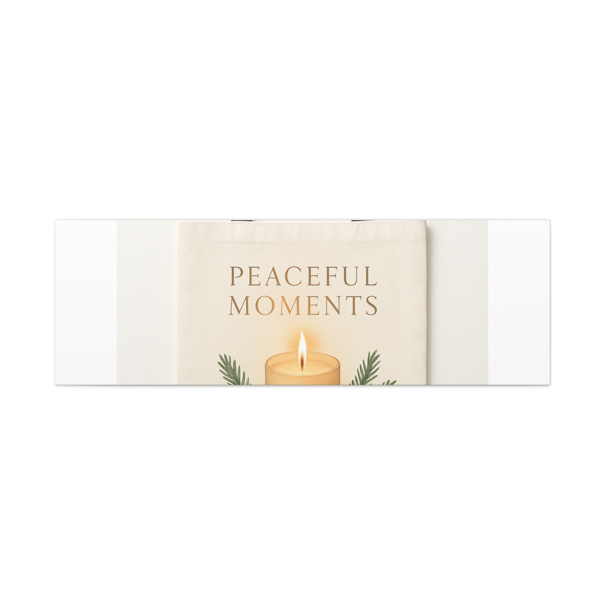 Canvas Wall Art — "Peaceful Moments" Candle Holiday Decor