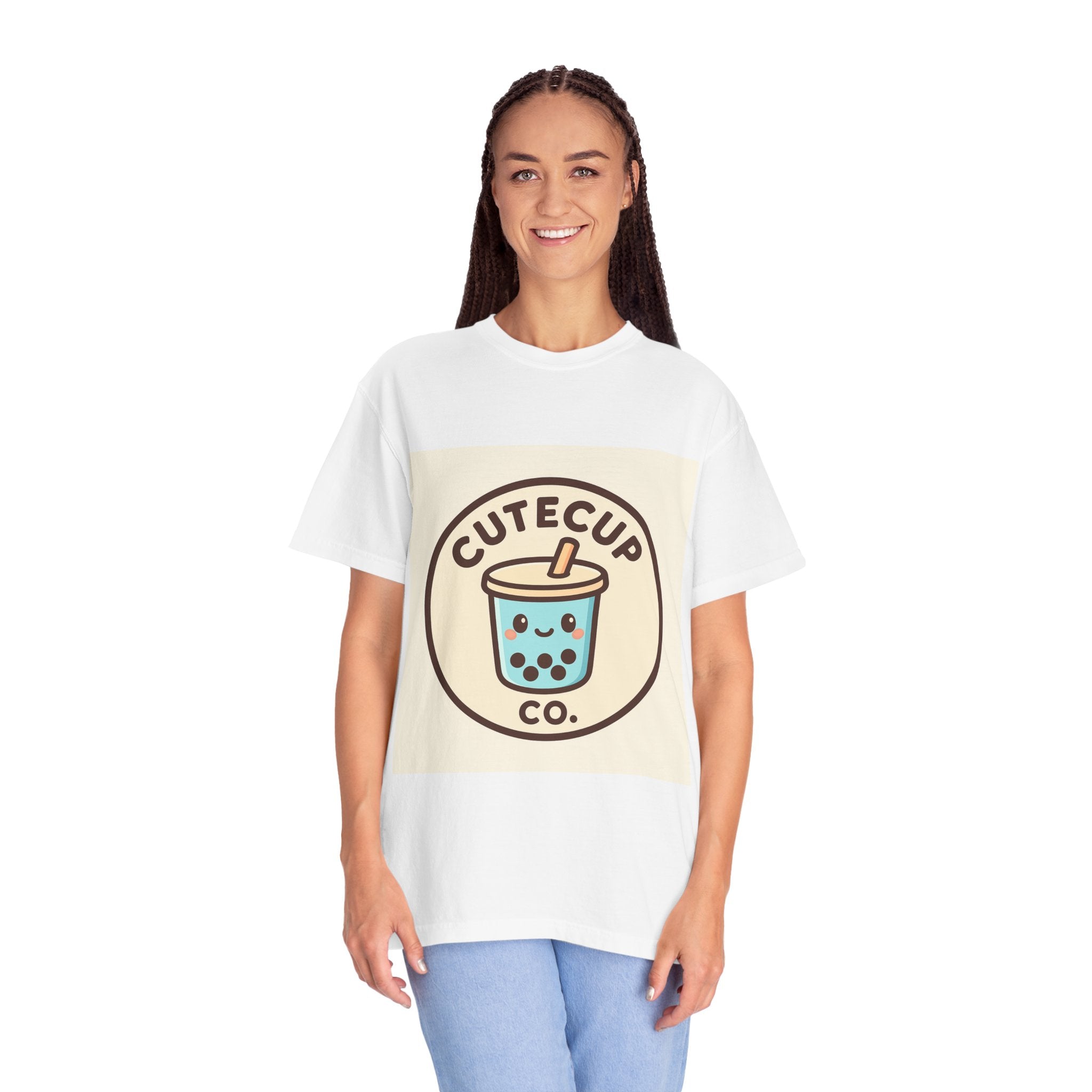 CuteCup Boba Tea T‑Shirt — Kawaii Bubble Tea Graphic Tee