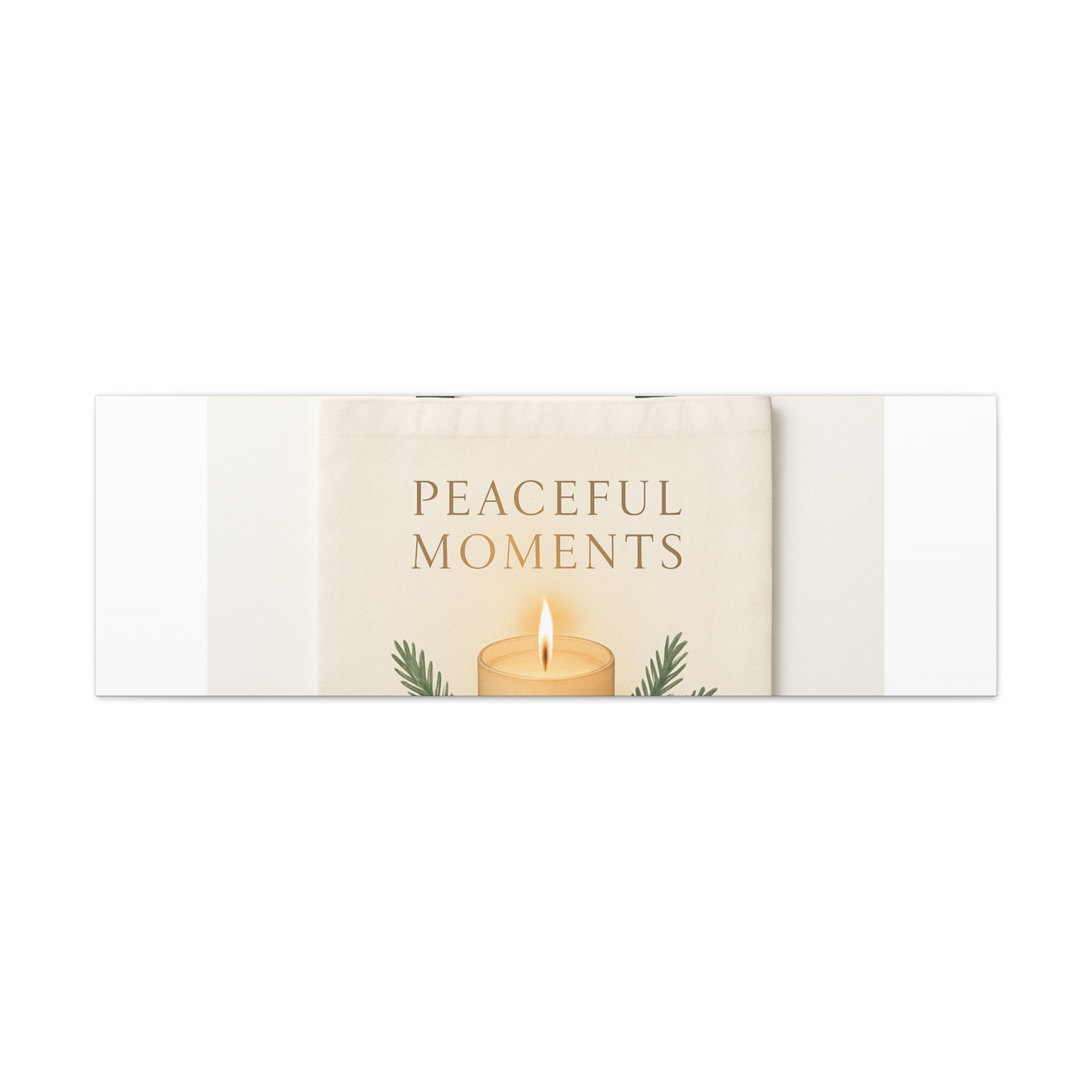 Canvas Wall Art — "Peaceful Moments" Candle Holiday Decor
