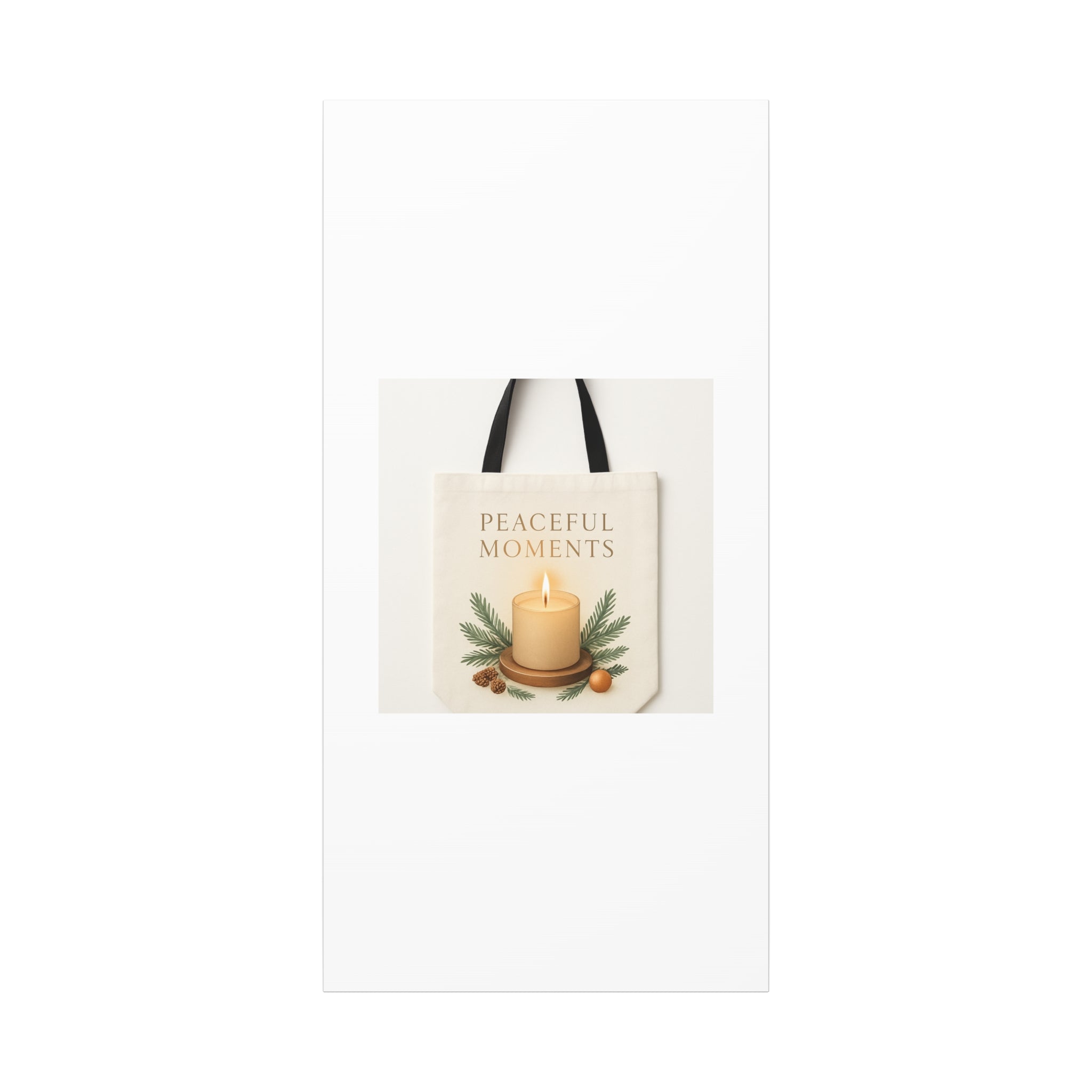 Canvas Wall Art — "Peaceful Moments" Candle Holiday Decor