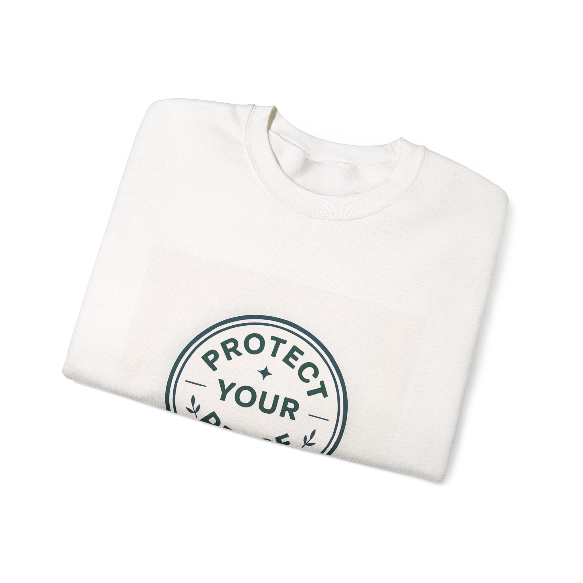 Protect Your Peace Crewneck Sweatshirt — Minimal Wellness Graphic Pullover