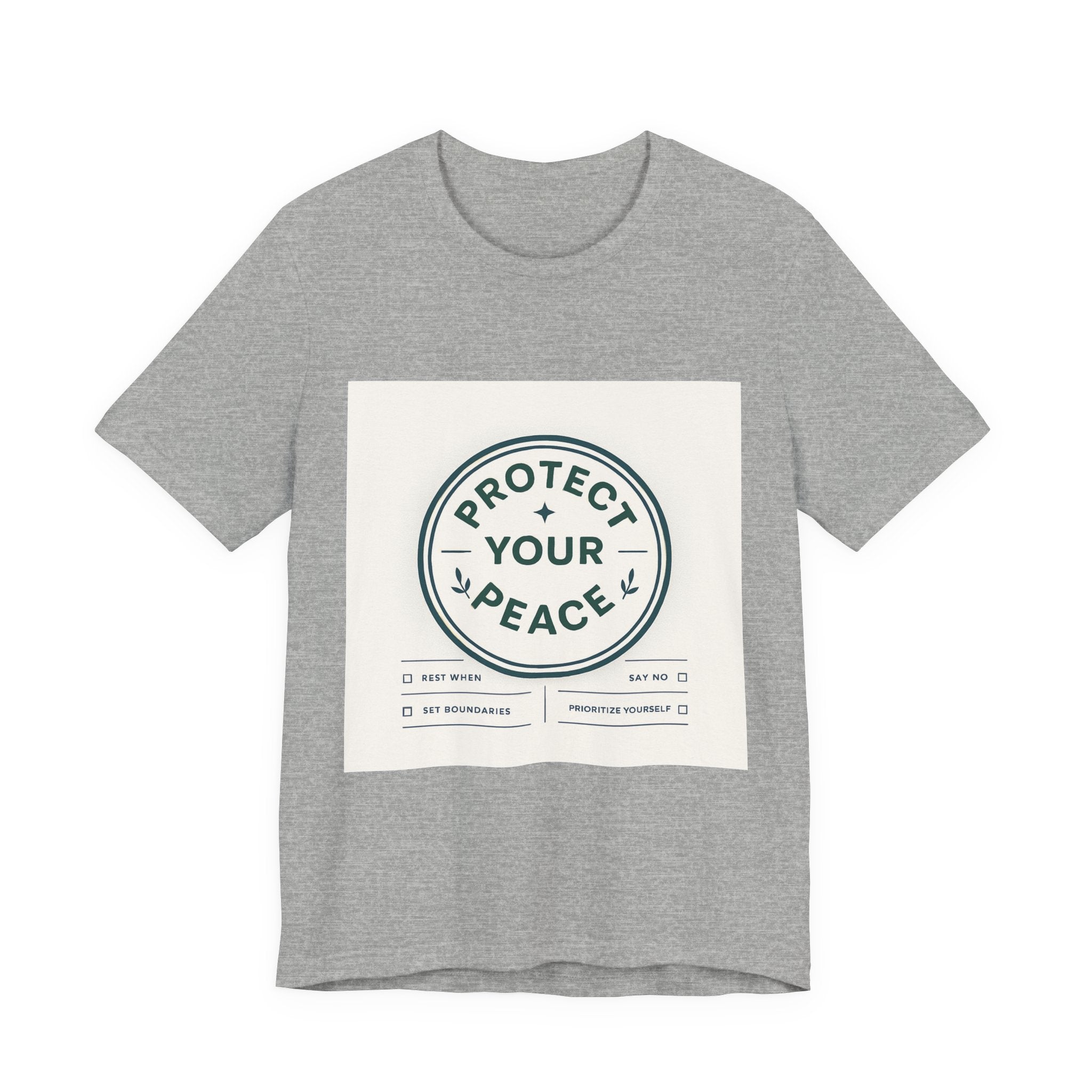 Protect Your Peace T-Shirt — Mindfulness Graphic Tee